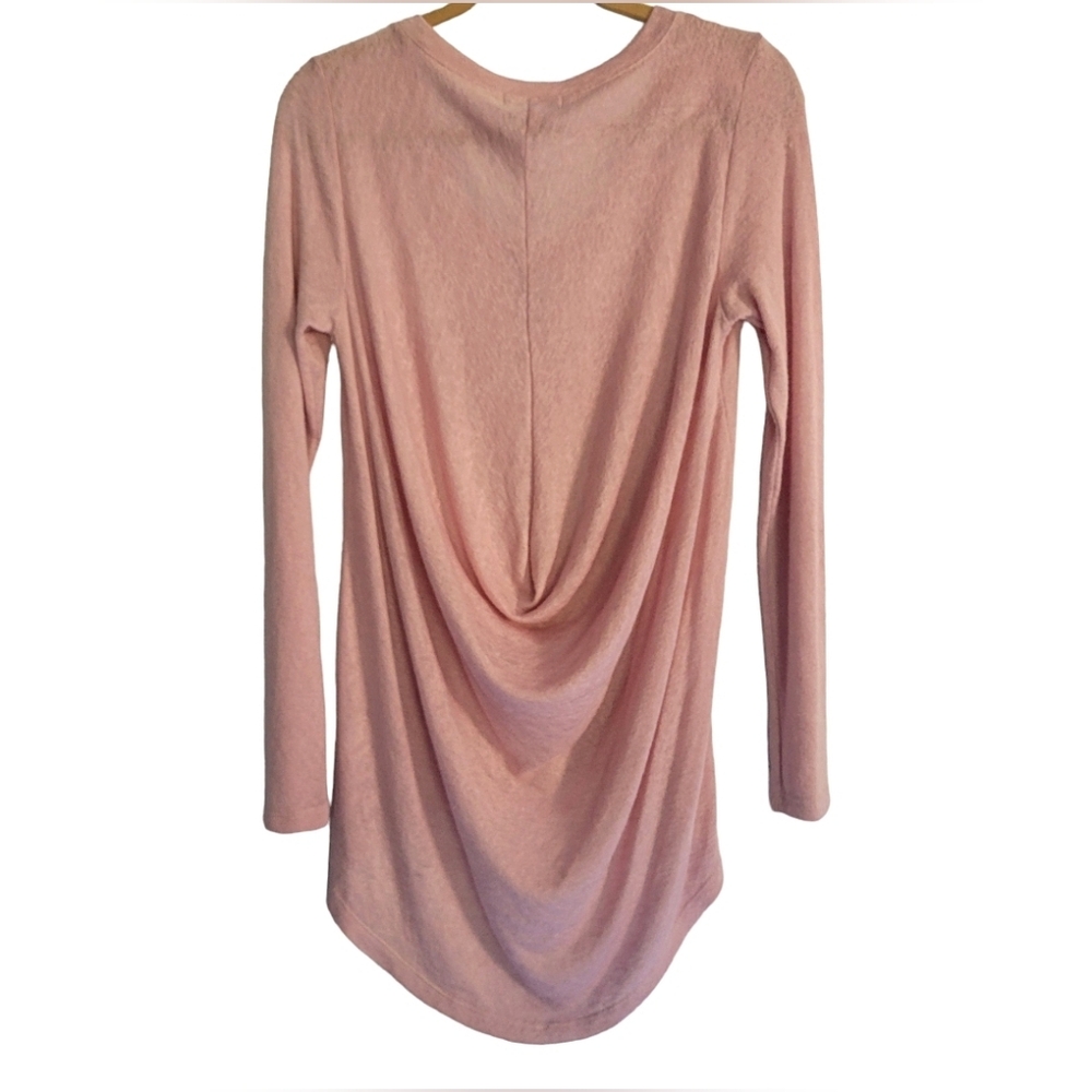 'Young at Heart' Pink Soft/stretch Shirt Long w/Ruching on Back Size Med NWT